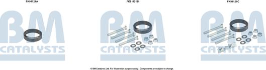 BM Catalysts FK91121 - Kit montaggio, Catalizzatore autozon.pro