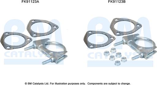 BM Catalysts FK91123 - Kit montaggio, Catalizzatore autozon.pro