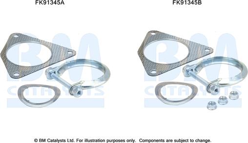 BM Catalysts FK91345 - Kit montaggio, Catalizzatore autozon.pro