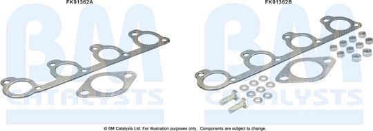 BM Catalysts FK91362 - Kit montaggio, Catalizzatore autozon.pro