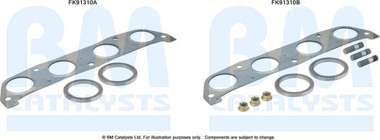 BM Catalysts FK91310 - Kit montaggio, Catalizzatore autozon.pro