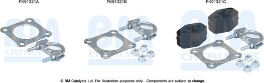 BM Catalysts FK91321 - Kit montaggio, Catalizzatore autozon.pro