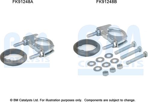 BM Catalysts FK91248 - Kit montaggio, Catalizzatore autozon.pro