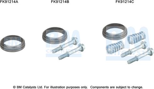 BM Catalysts FK91214 - Kit montaggio, Catalizzatore autozon.pro