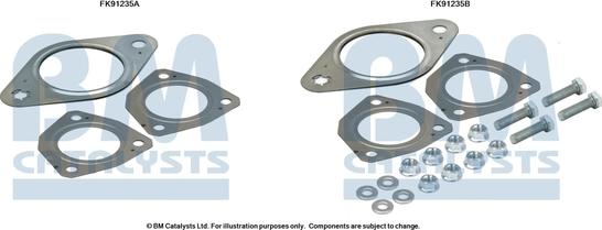 BM Catalysts FK91235 - Kit montaggio, Catalizzatore autozon.pro