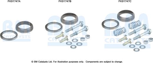 BM Catalysts FK91747 - Kit montaggio, Catalizzatore autozon.pro