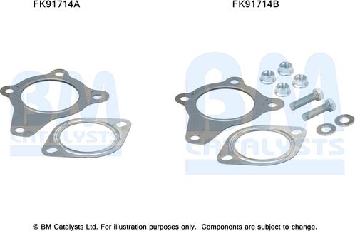 BM Catalysts FK91714 - Kit montaggio, Catalizzatore autozon.pro