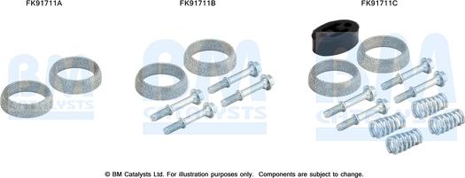 BM Catalysts FK91711 - Kit montaggio, Catalizzatore autozon.pro