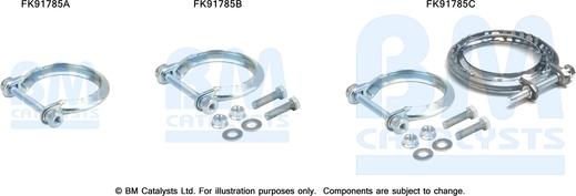 BM Catalysts FK91785 - Kit montaggio, Catalizzatore autozon.pro