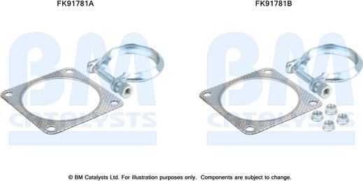 BM Catalysts FK91781 - Kit montaggio, Catalizzatore autozon.pro