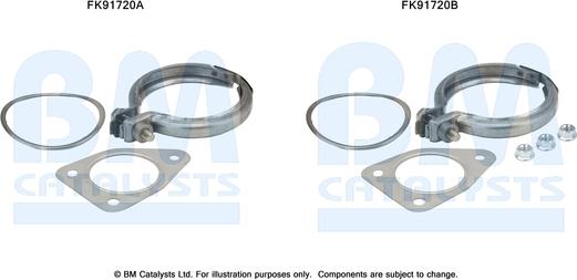 BM Catalysts FK91720 - Kit montaggio, Catalizzatore autozon.pro