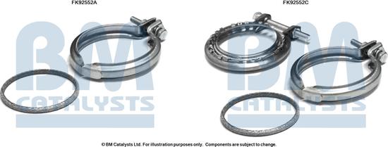 BM Catalysts FK92552 - Kit montaggio, Catalizzatore autozon.pro