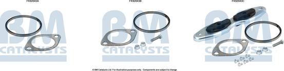 BM Catalysts FK92043 - Kit montaggio, Catalizzatore autozon.pro