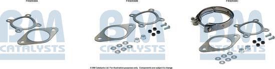 BM Catalysts FK92030 - Kit montaggio, Catalizzatore autozon.pro