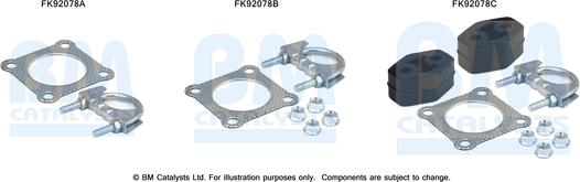 BM Catalysts FK92078 - Kit montaggio, Catalizzatore autozon.pro