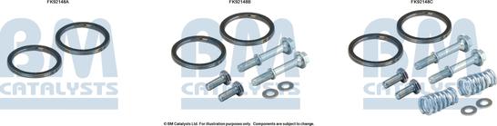 BM Catalysts FK92148 - Kit montaggio, Catalizzatore autozon.pro