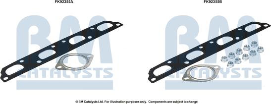 BM Catalysts FK92355 - Kit montaggio, Catalizzatore autozon.pro