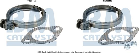 BM Catalysts FK92311 - Kit montaggio, Catalizzatore autozon.pro