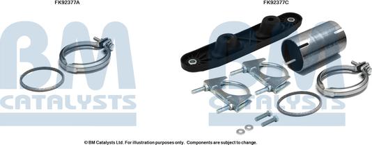 BM Catalysts FK92377 - Kit montaggio, Catalizzatore autozon.pro