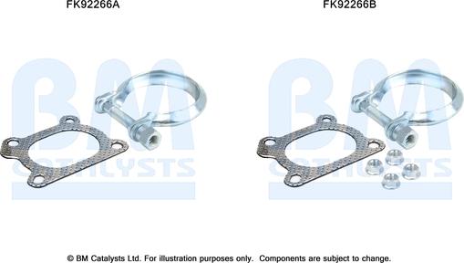 BM Catalysts FK92266 - Kit montaggio, Catalizzatore autozon.pro