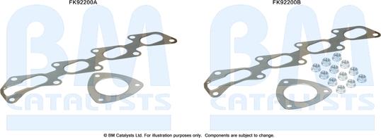 BM Catalysts FK92200 - Kit montaggio, Catalizzatore autozon.pro