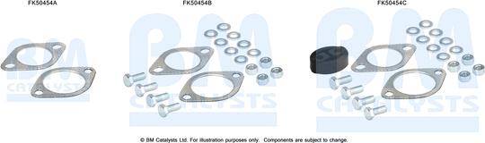 BM Catalysts FK50454 - Kit montaggio, Tubo gas scarico autozon.pro