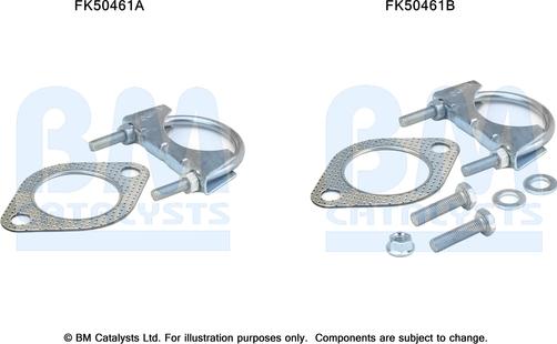 BM Catalysts FK50461 - Kit montaggio, Tubo gas scarico autozon.pro