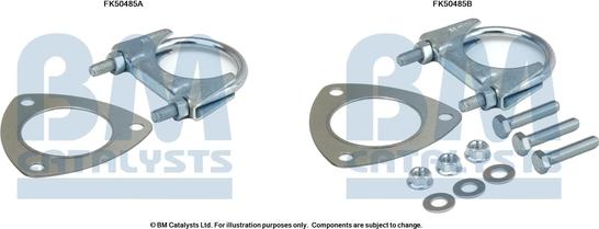 BM Catalysts FK50485 - Kit montaggio, Tubo gas scarico autozon.pro