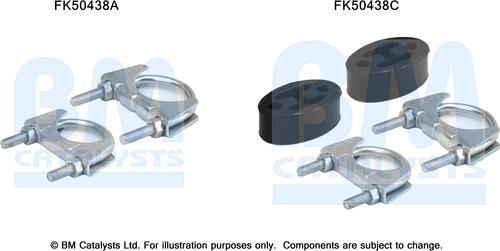 BM Catalysts FK50438 - Kit montaggio, Tubo gas scarico autozon.pro