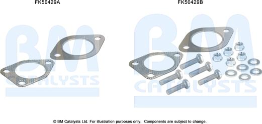 BM Catalysts FK50429 - Kit montaggio, Tubo gas scarico autozon.pro