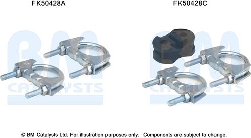 BM Catalysts FK50428 - Kit montaggio, Tubo gas scarico autozon.pro