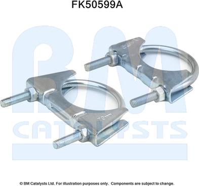 BM Catalysts FK50599 - Kit montaggio, Tubo gas scarico autozon.pro