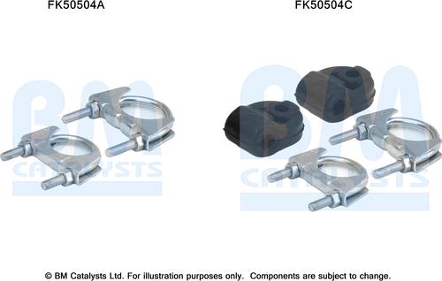 BM Catalysts FK50504 - Kit montaggio, Tubo gas scarico autozon.pro