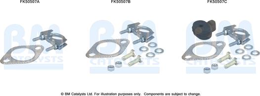 BM Catalysts FK50507 - Kit montaggio, Tubo gas scarico autozon.pro