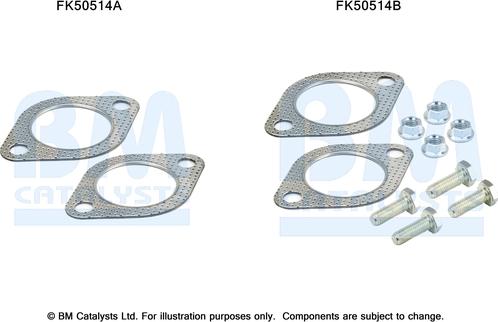 BM Catalysts FK50514 - Kit montaggio, Tubo gas scarico autozon.pro