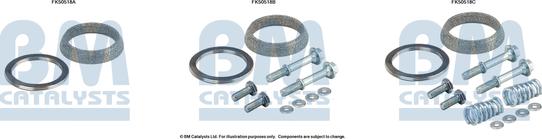 BM Catalysts FK50518 - Kit montaggio, Tubo gas scarico autozon.pro