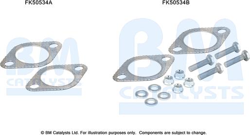 BM Catalysts FK50534 - Kit montaggio, Tubo gas scarico autozon.pro