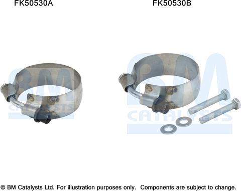 BM Catalysts FK50530 - Kit montaggio, Tubo gas scarico autozon.pro