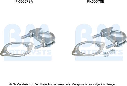 BM Catalysts FK50578 - Kit montaggio, Tubo gas scarico autozon.pro