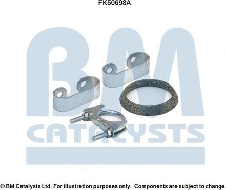 BM Catalysts FK50698 - Kit montaggio, Tubo gas scarico autozon.pro