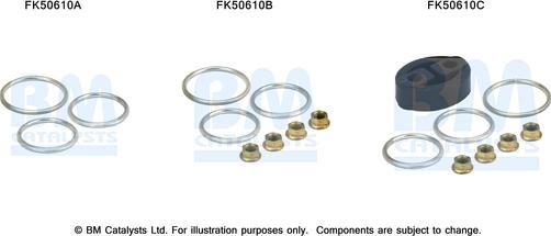 BM Catalysts FK50610 - Kit montaggio, Tubo gas scarico autozon.pro