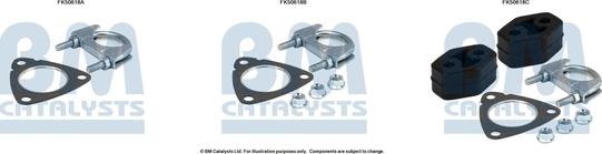 BM Catalysts FK50618 - Kit montaggio, Tubo gas scarico autozon.pro