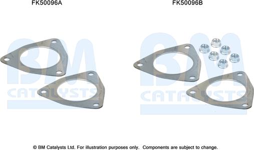 BM Catalysts FK50096 - Kit montaggio, Tubo gas scarico autozon.pro