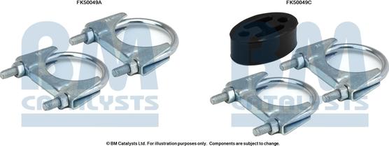 BM Catalysts FK50049 - Kit montaggio, Tubo gas scarico autozon.pro