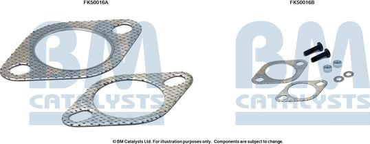 BM Catalysts FK50016 - Kit montaggio, Tubo gas scarico autozon.pro