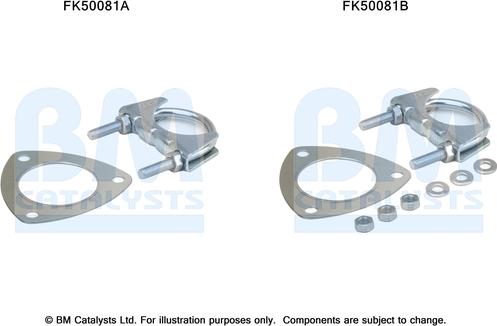 BM Catalysts FK50081 - Kit montaggio, Tubo gas scarico autozon.pro