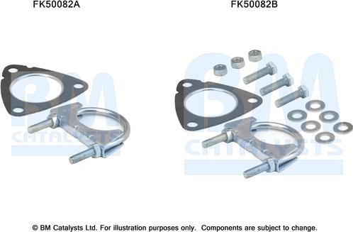 BM Catalysts FK50082 - Kit montaggio, Tubo gas scarico autozon.pro