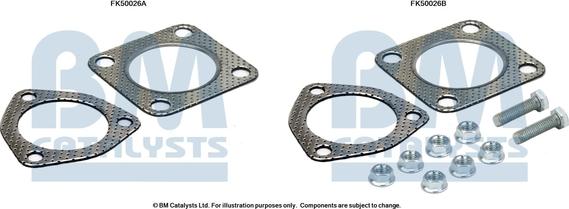 BM Catalysts FK50026 - Kit montaggio, Tubo gas scarico autozon.pro