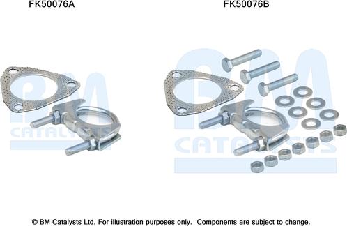 BM Catalysts FK50076 - Kit montaggio, Tubo gas scarico autozon.pro