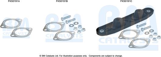 BM Catalysts FK50191 - Kit montaggio, Tubo gas scarico autozon.pro